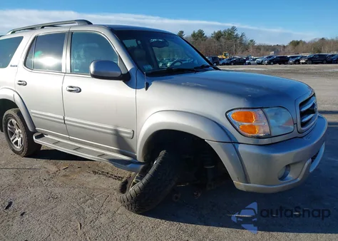 2003 Toyota Sequoia Limited V8 из США, поврежденный, VIN 5TDBT48A93S188703